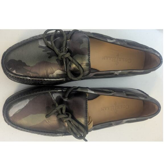 Cole Haan mens camo comfort driving loafers slippers size 9 - Picture 5 of 8